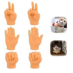 Mini Hands for Cats,Elastic Stretchable TPR Hands Cat Toy,Tiny Hands for Cats Crossed,Mini Human Hands for Cats,Cat Interactive Toy,Funny Tiny Hands for Cat Massage (Size : H)