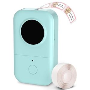 Draagbare handheld draadloze labelmaker printer smartphone thermisch klein oplaadbaar(Verde)