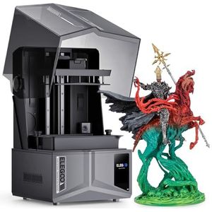 ELEGOO Saturn 4 Ultra 3D-printer, 12K mono LCD, 150 mm/h hoge afdruksnelheid, kantelvrijgave, AI-camera, auto-leveling, wifi-overdracht, filp-up cover, groot afdrukformaat 220 x 122,88 x 218,88 mm³