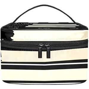 Make-up Organizer Bag, Reizen Make-up Tas Organizer Case Draagbare Cosmetische Tas voor Vrouwen en Meisjes Toiletries Retro Zwarte Film Clapboard, Meerkleurig, 22.5x15x13.8cm/8.9x5.9x5.4in