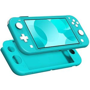 MoKo Beschermhoes compatibel met Switch Lite, zachte siliconen hoes, rubberen antikras, schokbestendige behuizing, accessoires voor Switch Lite-console en controller, turkoois