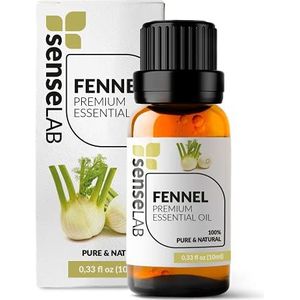 SenseLAB Venkel etherische olie - 100% zuivere natuurlijke venkelolie van therapeutische kwaliteit voor aromatherapie diffuser - Concentratie en productiviteit olie (10 ml)