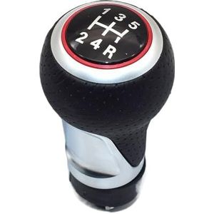 PSVDCTOO Versnellingsknop 12 mm 5/6 versnellingen schakelknop hendel stok voor Audi A4 B6 B7 B8 A6 S4 8K A5 8T Q5 8R S Line Ibiza 6J Seat Leon Mk1 Passat Golf Gear Stick (kleur: rood 5 snelheid-1)