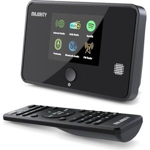 MAJORITY Robinson - Internetradio Tuner - DAB+ Adapter - Bluetooth - Digitale Radio Stereo Ontvanger
