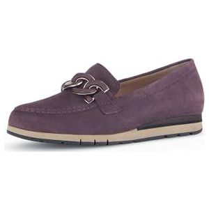 Gabor Bea 32.415 Leren instappers met sleehak voor dames, Bramble Suede, 36.5 EU Breed