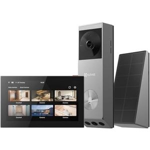 EZVIZ - EP3X Pro - Draadloze Videodeurbel - 2K Dubbele Lens - 32 GB eMMC - Zonnepaneel