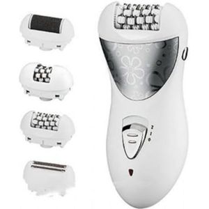 Trade Shop Silk Epil 4-in-1 epilator scheerapparaat huidverzorging eelt verwijderaar voor vrouwen haar