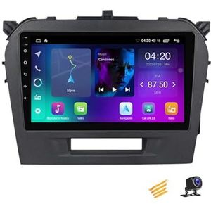 ZARAPLUS Android 13 Autoradio Multimediaspeler Met Navigatie Compatibel Met Suzuki Vitara 2014~2018 9 Inch Touchscreen Autoradio Voor 4G/WIFI/FM/SWC/DSP/Android Auto/Carplay,NF1