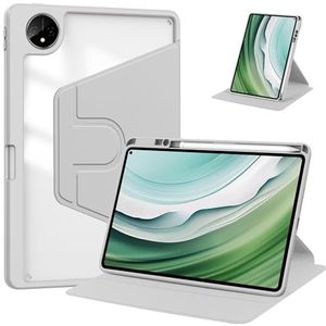 Tablet PC-hoes Doorzichtige achterkant compatibel met Huawei MatePad Pro 11 (2024) met penhouder, 360 graden draaibare standaard Folio Flip Smart Tablet Cover Auto Sleep/Wake Tablet Case Bescherming(S