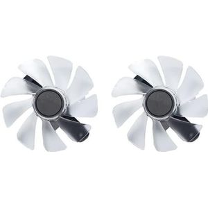 Wit CF1015H12D FD10015M12D 95mm Fan for saffier RX 470 480 RX570 580 590 Nitro Grafische kaart radiatorventilator gebruik (Color : 2 pieces)