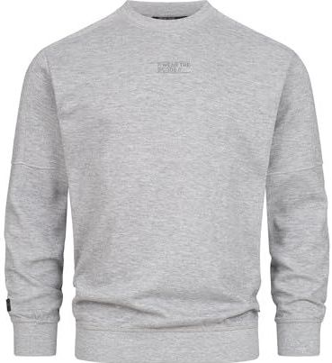 INDICODE JEANS Sweatshirt 'INCliver'  lichtgrijs / donkergrijs