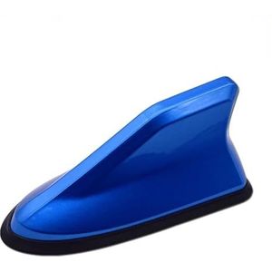 Audio- & videoantennes voor auto Universele autodakmontage met haaienvin en koolstofvezellook, antennetoppers voor autoradio AM/FM-signaalversterker Auto-antenne(Blue)