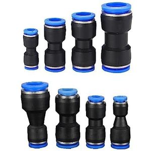 Kunststof pneumatische fittingen, Pneumatische koppelingen, kunststof connector PU 4mm 6mm 8mm 10mm(PG 12-10mm)