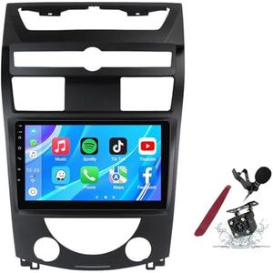 Android 14 Autoradio Sat Navi voor S-sangyong Rexton (2006-2012) 9 Inch Touchscreen Multimedia Speler met Draadloze Carplay GPS Navigatie FM RDS Bluetooth 5G-WiFi SWC DSP,M120s