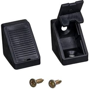 ALUSFERA - Hoekverbinder - Zwart - 20 x Meubelverbinders - Kunststof