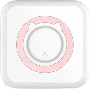 Miniprinter Draagbare Thermische Stickers Papier Inktloze Bluetooth Draadloze Labelprinter Draagbare Printer(Pink)