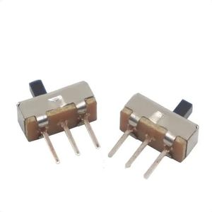 【50-10 stuks】 SS12D00 onderbreker, aan/uit-mini-schuifschakelaar, 3-polig, 1P2T, 2-posities, tuimelschakelaar, greeplengte: 3 mm (30 stuks)