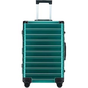 Bagage Koffer Trolley Koffer Klassieke Aluminium Frame, Felle Kleurenkoffer Met TSA-slot, Geen Ritssluiting, Met Stille Wielen Reiskoffer Handbagage (Color : B, Size : 20"")