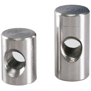 Meubelcilinderbouten, 304 roestvrij staal M4 M5 M6 hamermoeren for houten meubels zilver(M4x16 (10Pcs))