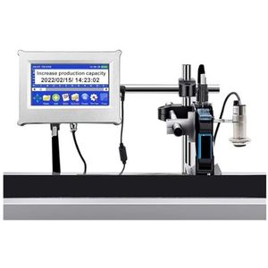 12,7 mm 28-talig automatische codeermachine masker online inkjetprinter thermische inkjetprinter for automatische transportband Lichtgewicht en handig