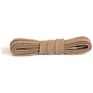 Kaps Flat Laces, Hoogwaardige Duurzame 100% Katoenen Schoenveters voor Vrijetijd Schoenen, Gemaakt in Europa, 1 Paar - (90 cm - 36 inch - 5 to 6 paar ogen / 10 - beige)