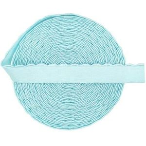 2 5 10 Yard 5/8"" 15mm glanzende beha-band elastische pluche spandex band nylon schouderband ondergoed lingerie naaien trim-blauwe topaas-10 werven