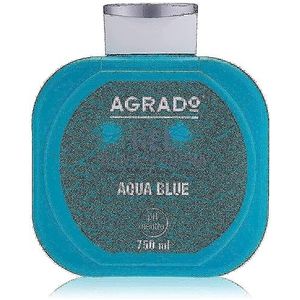 Aqua Blue Shower & Bath Gel - 750 ml met pH-neutraal en dermatologisch getest zonder parabenen zonder kleurstoffen - AGRADO