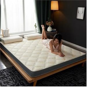 Matras Van Volledige Grootte, Latexmatras, Traagschuimmatras, Studentenslaapzaal Enkele Dubbele Matras, Familie Tatami Verdikt Gebreid Katoen Comfortabel Kussen ( Color : Style-3 , Size : 120*200CM*5C