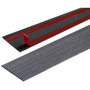 Molding Trim Gemetalliseerde Afwerking Kit Strip, 9,8ft zelfklevende muurrandstrip, gemetalliseerde lijst en wandversiering, flexibele ultradunne decoratieve rand spiegelachtig afgewerkt(Black Brushed