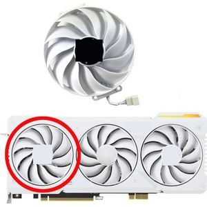 Vervangende ventilator voor ASUS GeForce RTX4070ti 4070tiS TUF WHITE OC grafische kaart(Left fan)