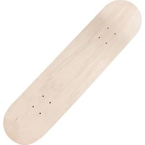 Oshhni Houten skateboard deck Kids DIY skateboard houten skate deck ongeverfd blanco longboard deck houten deck voor beginners jongens meisjes, 80 cm Geen wielen