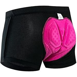 GSJNHY Fietsshorts voor fietsen, mesh, mesh, MTB, shorts, fietsondergoed, goud, 3XL