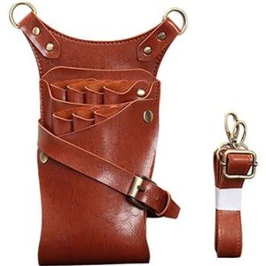 PXAMORTEL Kapperstas, schaartas, kappersgereedschapsset, schoudertas for kappers, opbergtas for make-up for huisdieren, schaartas, kapperstas(Wine Red)