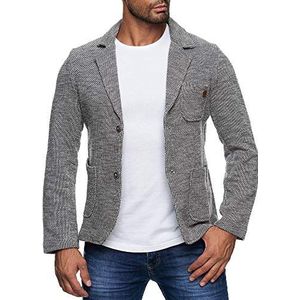 Reslad Heren Sakko sportief jacket pak jas slim fit vrije tijd blazer heren RS-1421, grijs, XXL