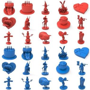 Mythical Heroes Holiday Edition - 30 stuks in 15 ontwerpen - mini-figuurset voor RPG's - Geschikte maat voor DND