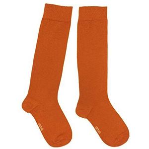 Weri Spezials Kniekousen voor dames, in zeer modieuze kleuren, goede pasvorm en zacht katoen., oranje (papaya), 39-42 EU