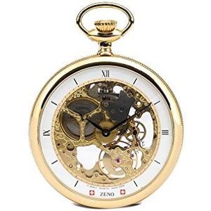 Zeno-Watch - polshorloge - heren - Pocket Watch Lepine XL Skeleton Gold Plated - L213S-Pgr-i2