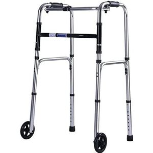 SENWEI Walkers voor senioren Opvouwbare rollator met 2 wielen, wandelhulpframe, lichtgewicht en in hoogte verstelbare armleuning voor oudere volwassen rollator, duurzame hulp Decoration