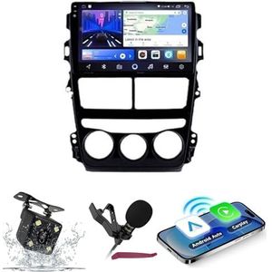 Android 14 Autoradio Navi voor T-oyota Vios (2018-2020) 9-inch QLED-scherm autoradio met draadloze Carplay Android Auto GPS-navigatie met BT5.0 HIFI FM 5G-WiFi SWC RDS-MICROFOON,M150s