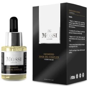 The Mossi London Ozonized Hair Oil Complex | Advanced Post-Transplant Scalp Therapy | DHT-Blocking & Antiseptic Repair Oil | Black Label Edition