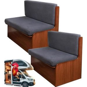 RV Dinette Kussenshoezen Stretch RV Sofa Seat Slipcovers Replacement Non-Slip Camper Kussen Slipcovers Wasbaar RV Dinette Seat Covers Inclusief 2 Bank Cover & 2 Rugleuning Cover(Color:#13)