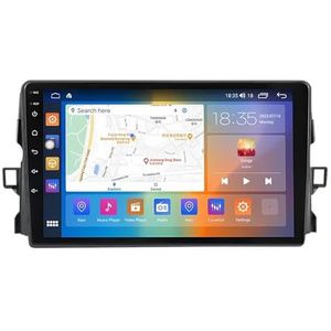 Android 13.0 2 Din Autoradio 10"" Touchscreen Auto Stereo Voor Toyota Auris 2006-2011 Met Draadloze Carplay Android Auto GPS Navigatie AHD Omgekeerd Beeld Stuurwielbediening(P1(1G+16G))
