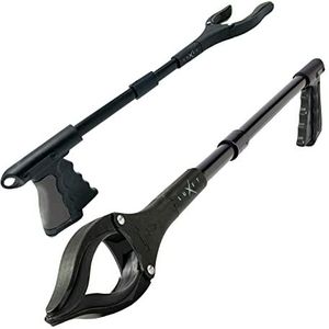 Grabber Reacher Tool 19"" Aluminium Magnetische Klauw, Roterende Reacher Grabber Pickup Tool, Opvouwbare Grijper Grijper voor Ouderen Grijpen het Bereiken Tool, Prullenbak Grabbers en Pickers, Zwart