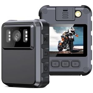 Lichaamscamera Op het lichaam gemonteerde camera 1080P DVR Videobeveiliging BodyCam IR Nachtzicht Draagbare mini-camcorders Wetshandhaving 10 uur opnemen(Without WIFI)