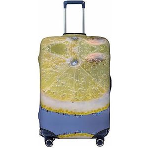 BONDIJ Lemon Bubbles Bagage Covers Reizen Stofdichte Koffer Cover Voor 18-32 Inch Bagage, Zwart, M