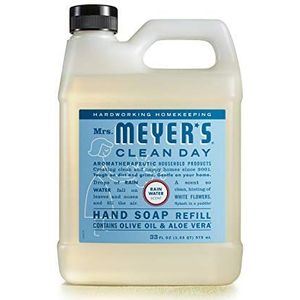 Mrs. Meyer's Vloeibare zeep navulverpakking, regenwatergeur, 945 ml fles