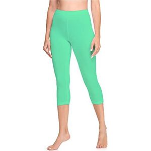 Ladeheid Dames 3/4 Leggings uit katoen LA40-132 (Munt, XXL)