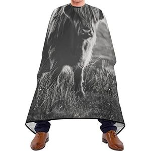 Haarknipschort 140 x 168 cm, Highland Cow Haar Knipjurk Duurzaam Haar Gesneden Cape Unisex Kappers Cape, Voor Kappers, Salon, Volwassenen