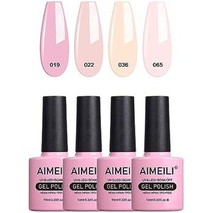 AIMEILI UV Gel Nagellak Set - Gellak Kleur Soak Off Polish - 4 X 10 ml Gift Kit 17
