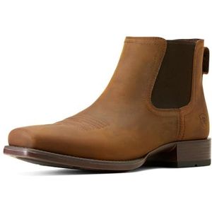 Ariat Booker Ultra Men's Leather Western Ankle Boot (Bruin, EU 43)